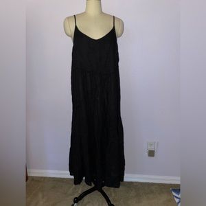 CP SHADES BLACK SLIP TANK DRESS